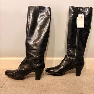 Salvatore Ferragamo Black Heeled Boots Of Your Dreams